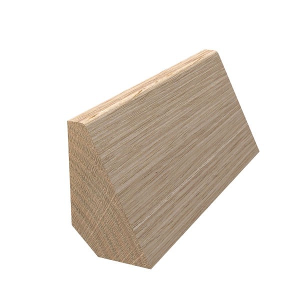 Bevel Glass Bead 19mm x 12mm Tas Oak
