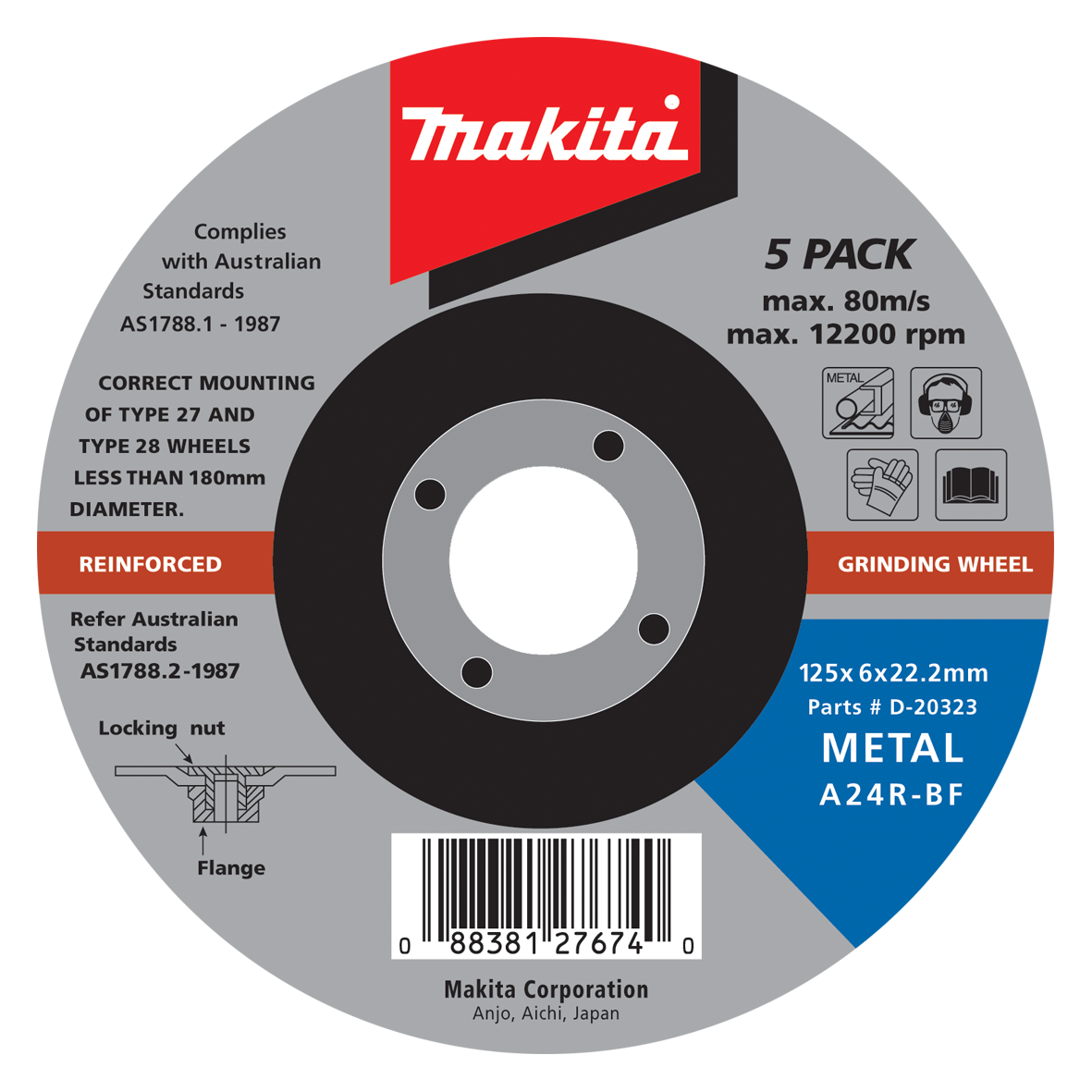 DC Metal Grinding Discs