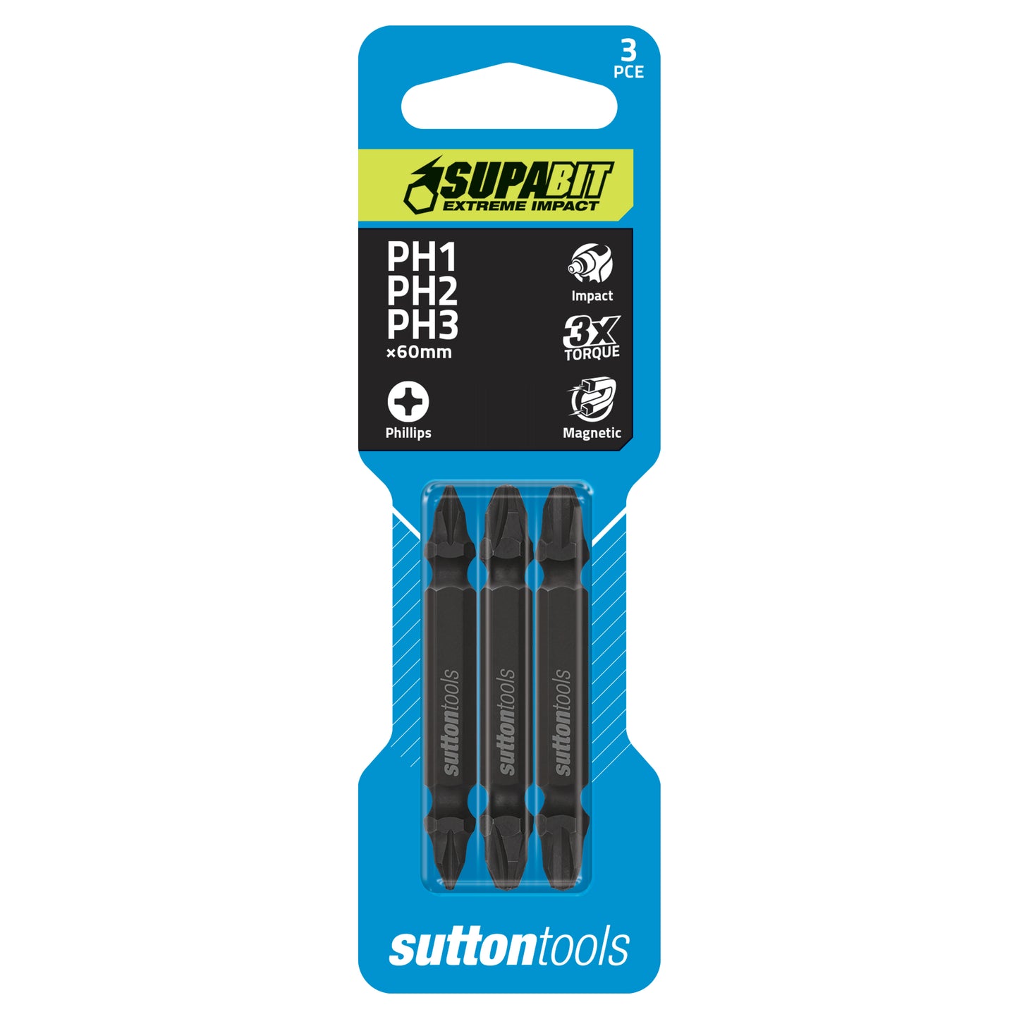 Impact Phillips Screwdriver Set 3pk