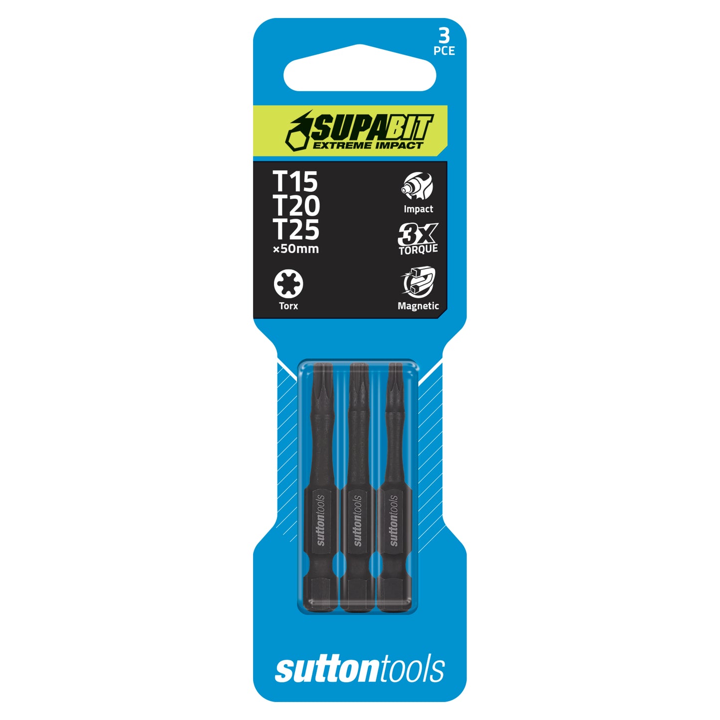 Impact Torx Screwdriver Bits 3pk