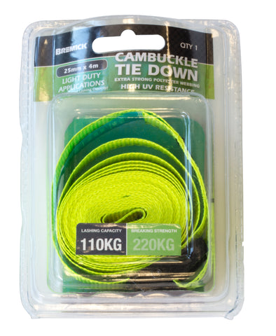 Cambuckle Tie Down 25mm x 4m