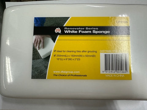 DTA White Foam Sponge