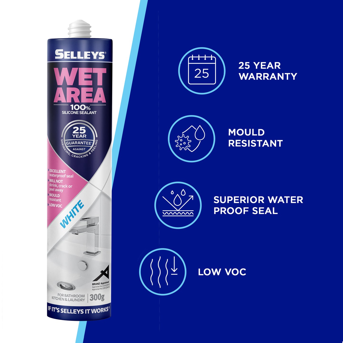 Silicone Wet Area Sealant 300g
