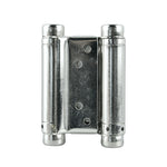 Double Action Spring Hinge 75mm Nickel 2pk