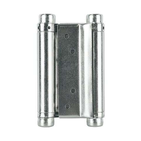 Double Action Spring Hinge 100mm Nickel 2pk