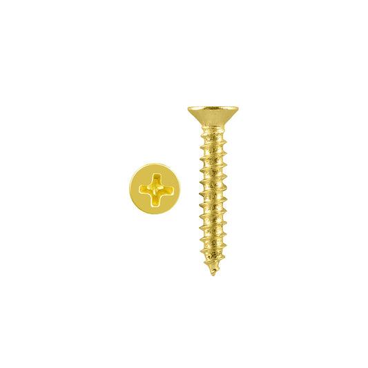 Timber Screw CSK 8g x 25mm Brass