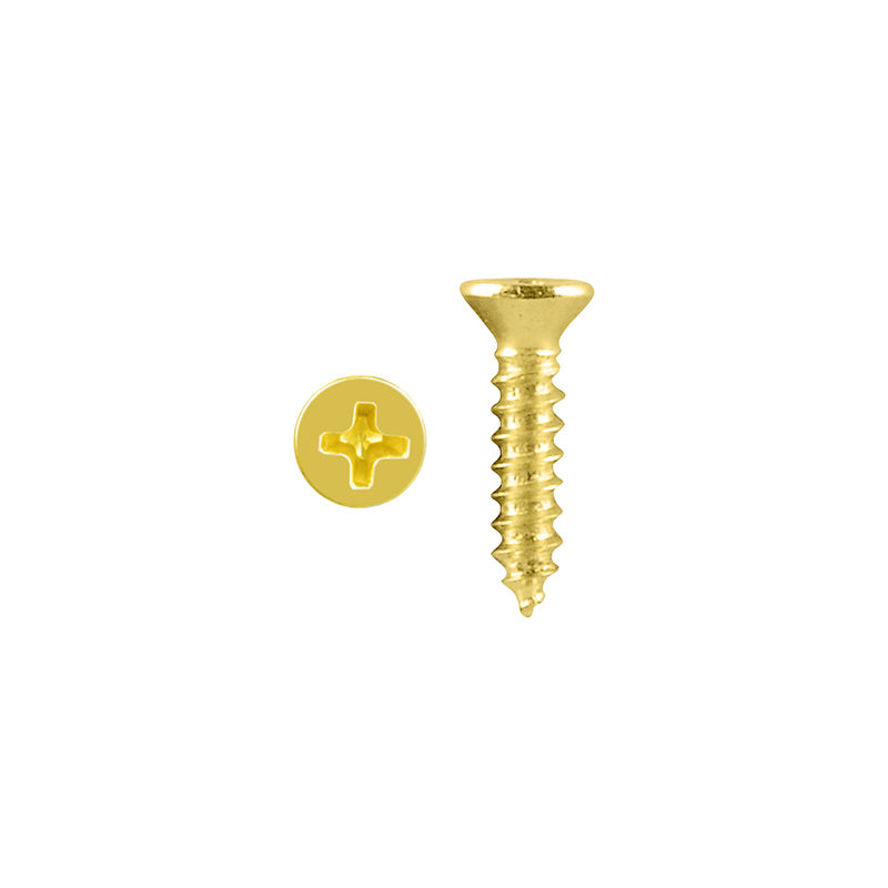 Timber Screw CSK 4g x 12mm Brass