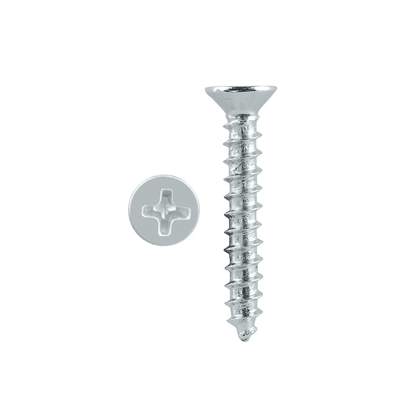 Timber Screw CSK 10g x 30mm Nickel