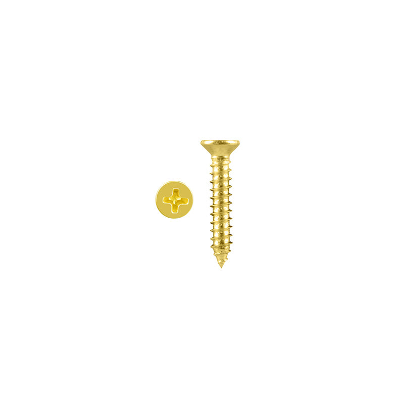 Timber Screw CSK 2g x 12mm Brass