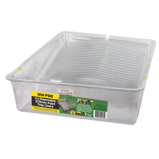 270mm Disposable Paint Tray Liners 3pk