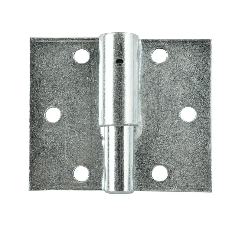 Double Butt Gate Hinge Left 16mm Pin Zinc