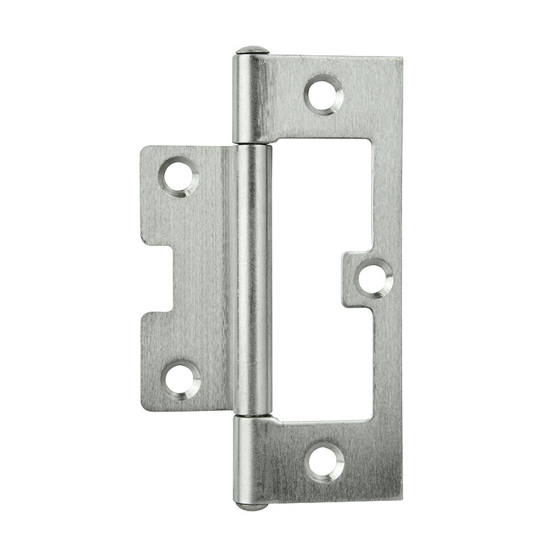 Flush Hinge SS 90x1.6mm Fixed Pin 2pk