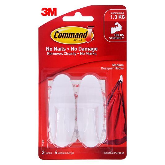 Command Hooks Medium 2pk