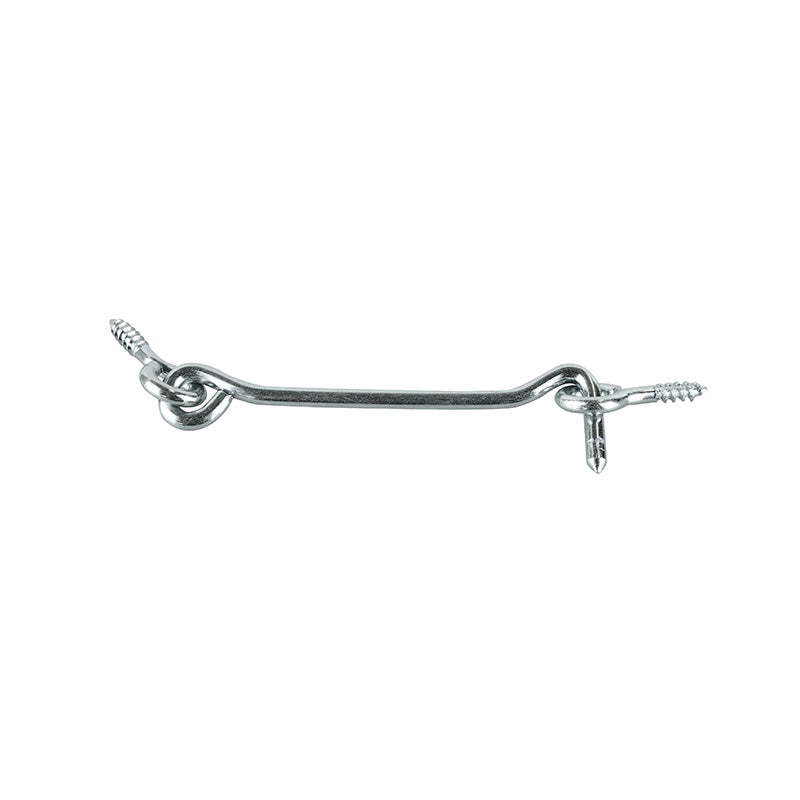 Gate Hook & Eye 75mm Zinc 2pk