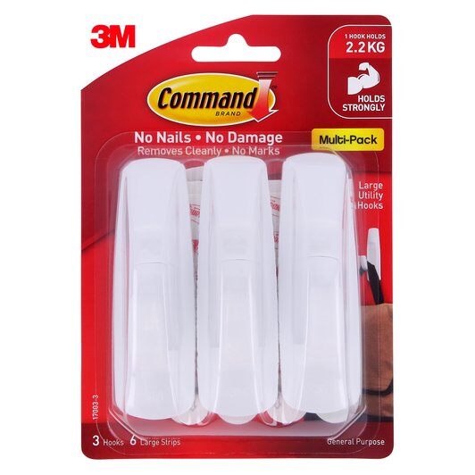 Command Hooks Large 3pk