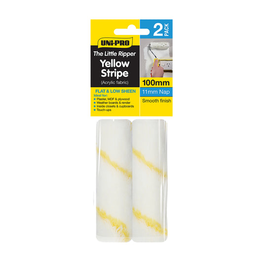 Yellow Stripe Fabric Covers 2pk