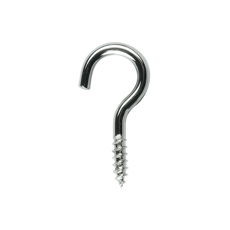 Round Screw Hook 23x2mm Nickel Plated