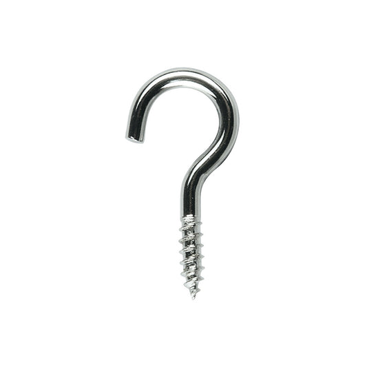 Round Screw Hook 23x2mm Nickel Plated
