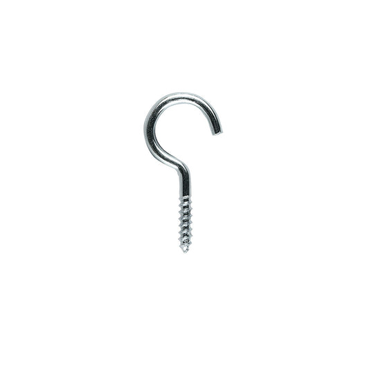 Round Screw Hook Zinc 51mm 2pk