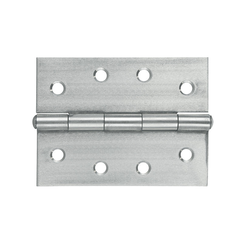 Butt Hinge SS 100x75mm Fixed Pin 2pk
