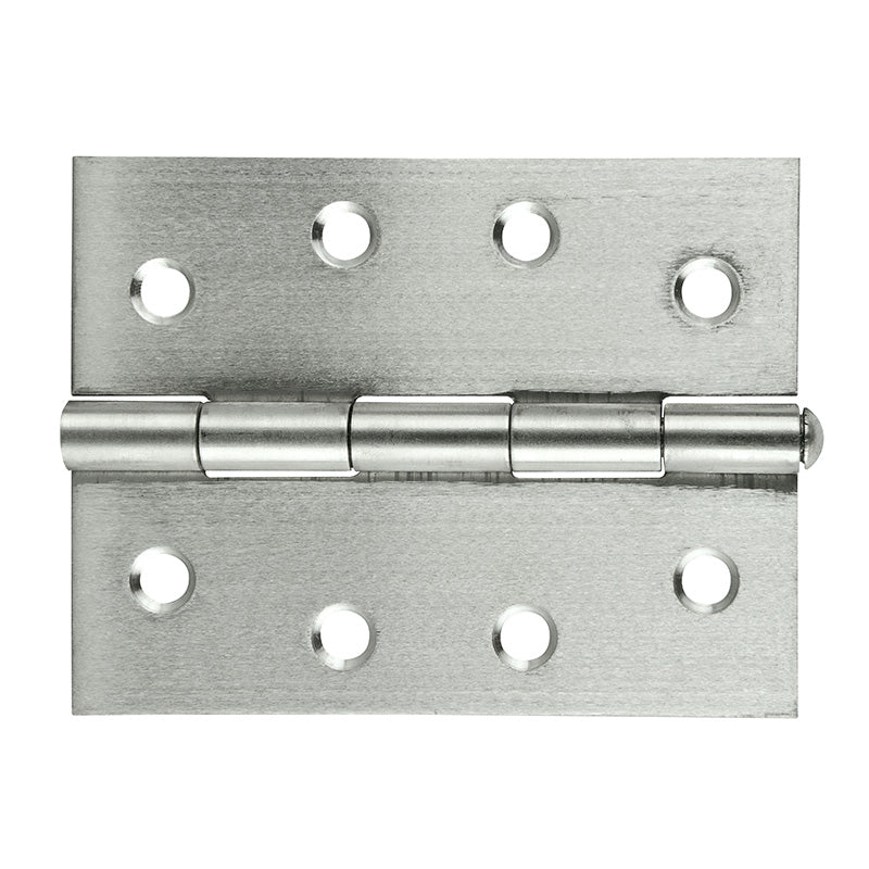 Butt Hinge Satin 100x75mm Loose 2pk