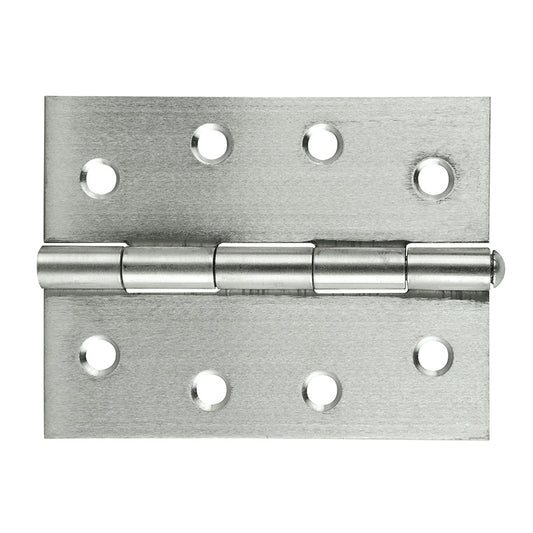 Butt Hinge Satin 100x75mm Loose 2pk