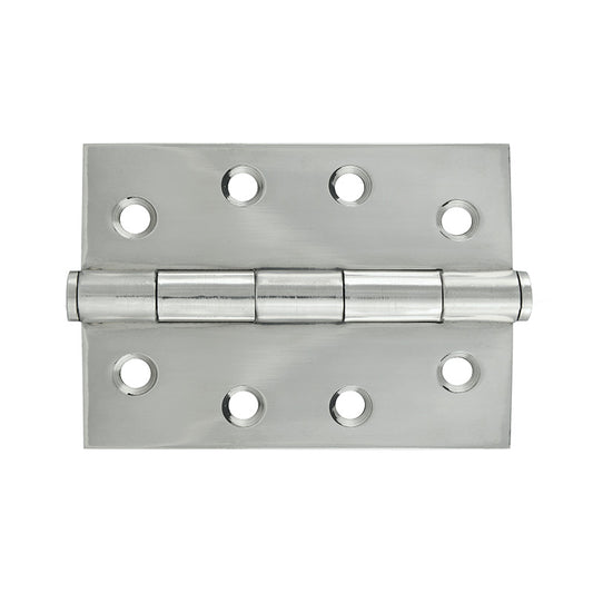 Butt Hinge Polished 100x75mm Fixed Pin