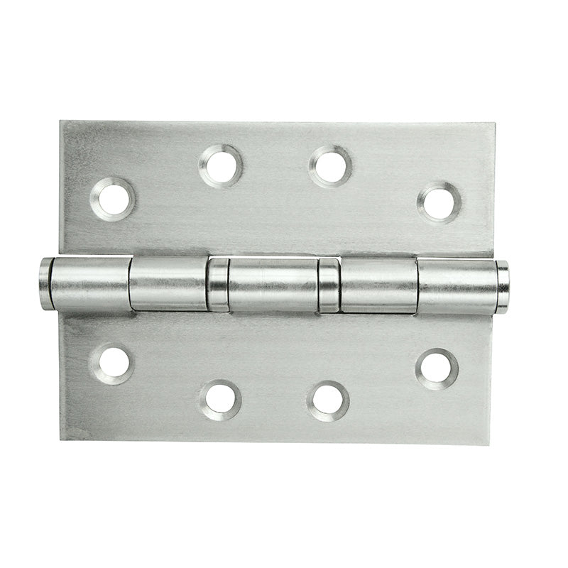 Butt Hinge Satin 100x75mm Fixed Pin