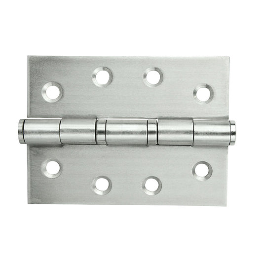 Butt Hinge Satin 100x75mm Fixed Pin