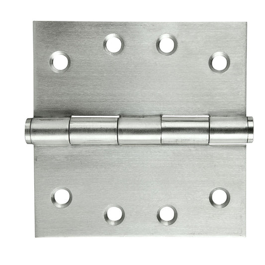 Butt Hinges Satin 100x100mm Fixed 2pk