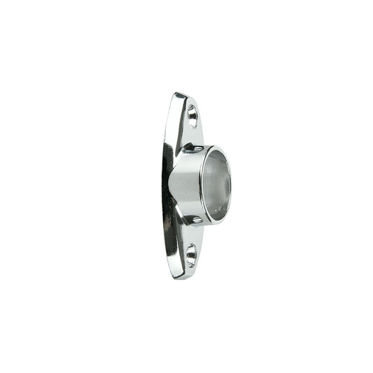 Oval Base Flange 19mm Chrome