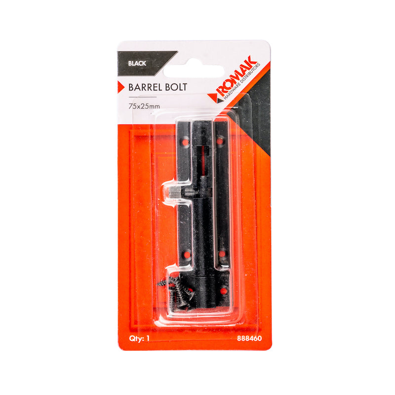 Barrel Bolt 75x25mm