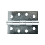 Butt Hinge Zinc 100x75mm Fixed Pin 2pk