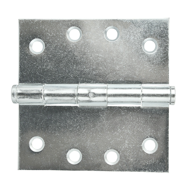 Butt Hinge Zinc 100x100mm Fixed Pin