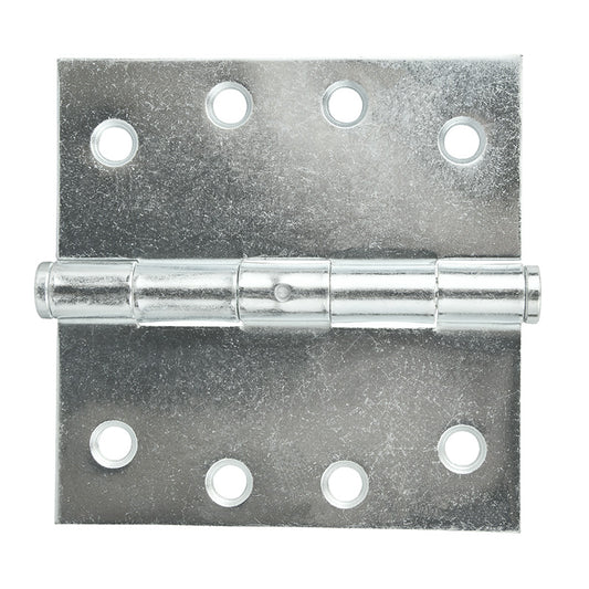 Butt Hinge Zinc 100x100mm Fixed Pin