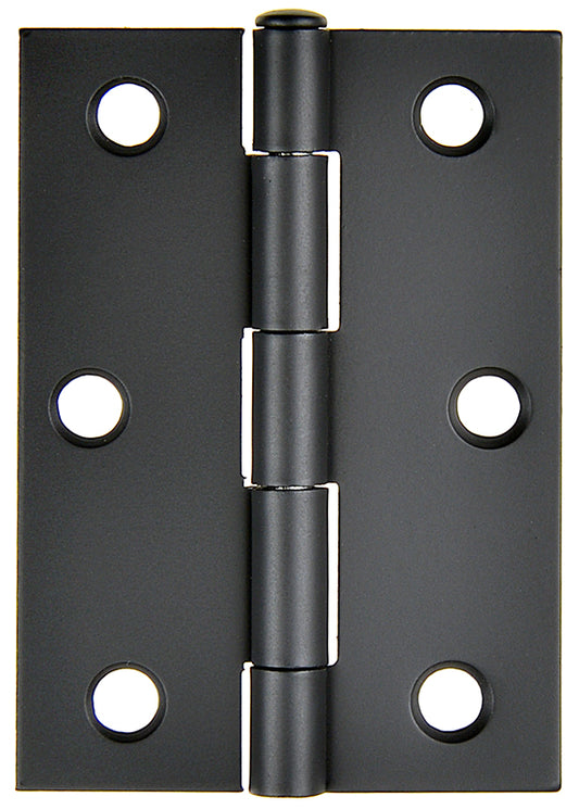 Butt Hinge Black 85x60mm Loose Pin 2pk