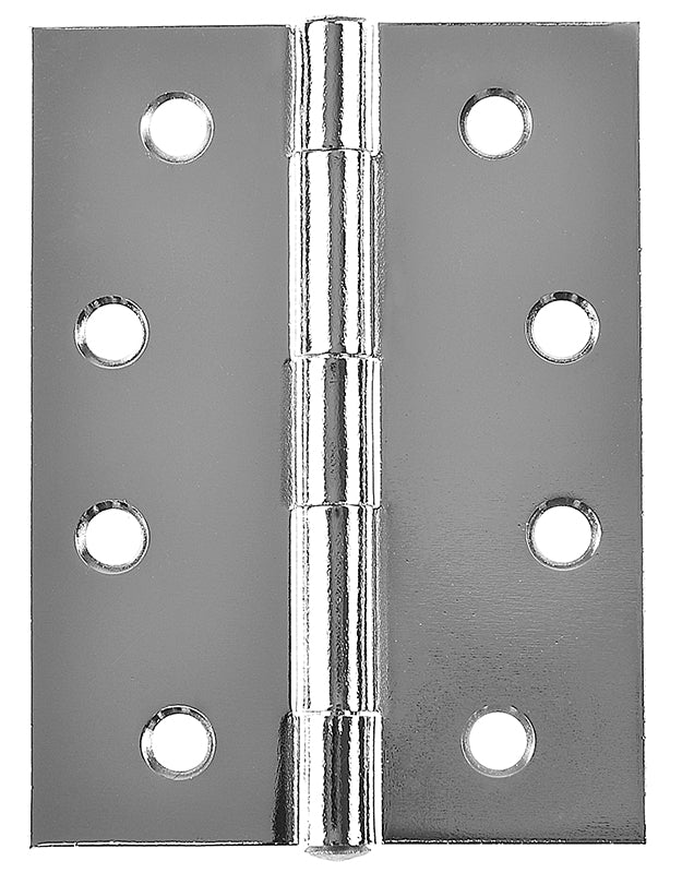 Butt Hinge Chrome 100x75mm Loose 2pk