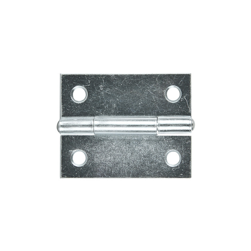 Butt Hinge Zinc 50x40mm Fixed Pin 2pk