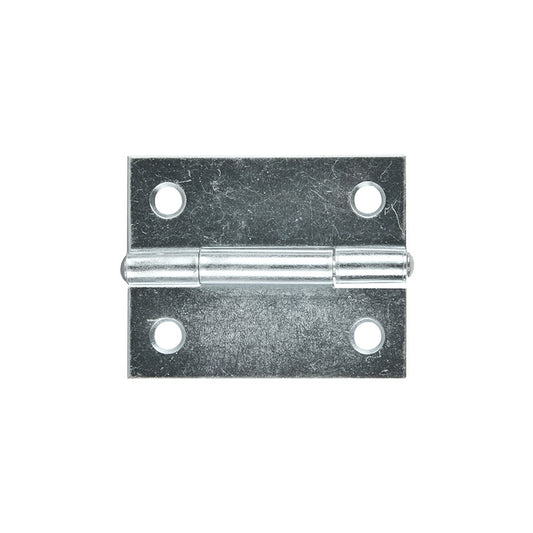 Butt Hinge Zinc 50x40mm Fixed Pin 2pk