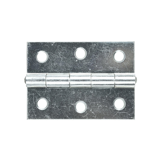 Butt Hinge Zinc 70x50mm Fixed Pin 2pk
