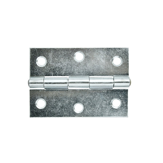 Butt Hinge Zinc 85x60mm Fixed Pin 2pk
