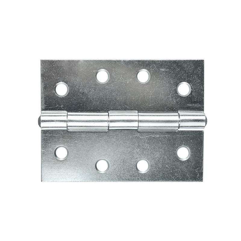 Butt Hinge Zinc 100x75mm Fixed Pin 2pk