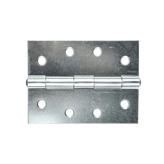 Butt Hinge Zinc 100x75mm Fixed Pin 2pk
