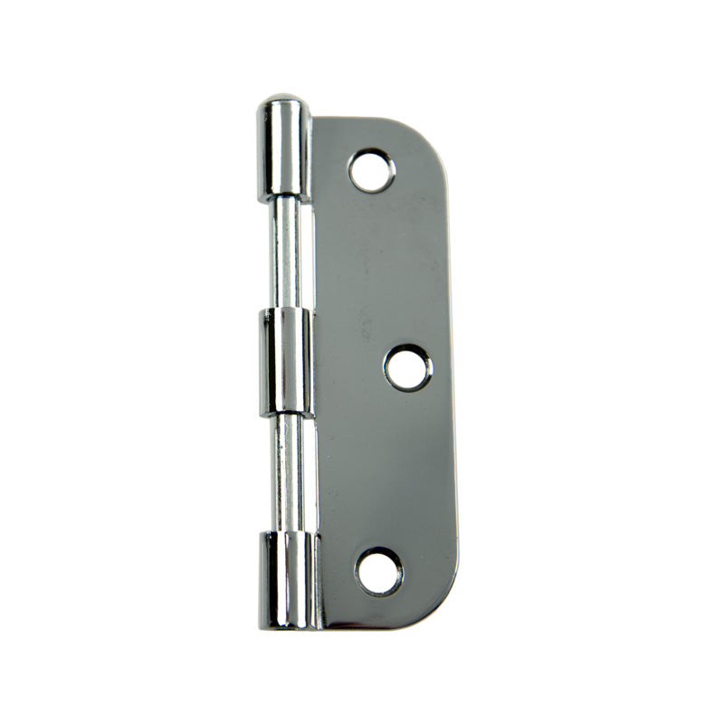 Radius Hinge Chrome 89x57mm Loose Pine