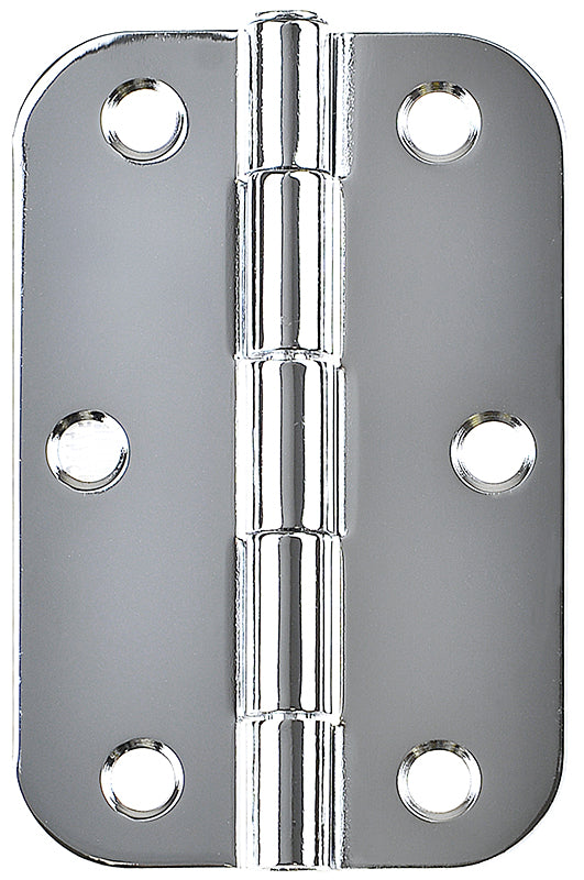 Radius Hinge Chrome 89x57mm Loose Pine