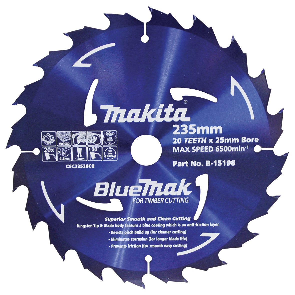 BlueMak Saw Blade 235mm x 25mm