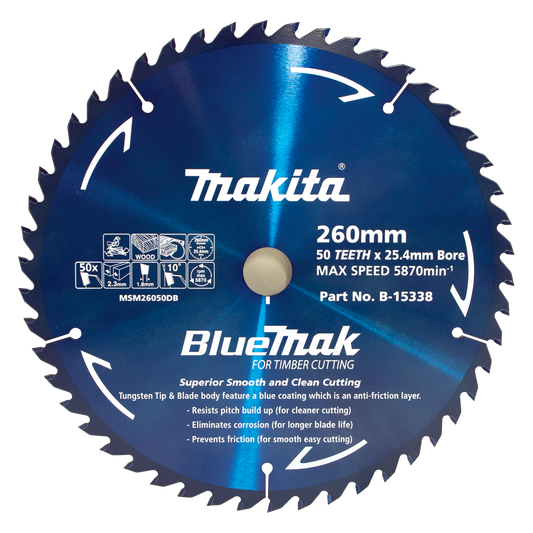 BlueMak Saw Blade 260mm x 25.4mm