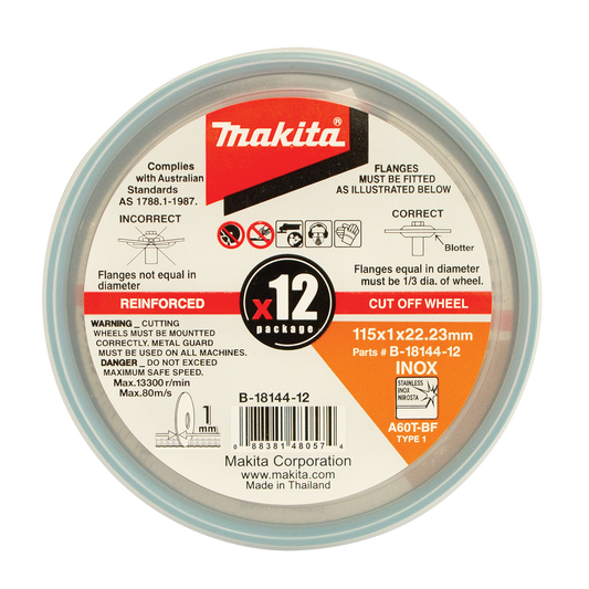 Elite Inox Cut Disc 12pk