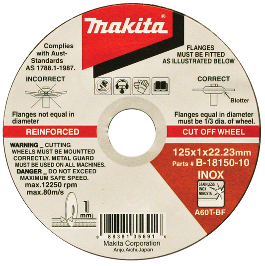 Elite Inox Cut Disc 125mm x 22.23mm