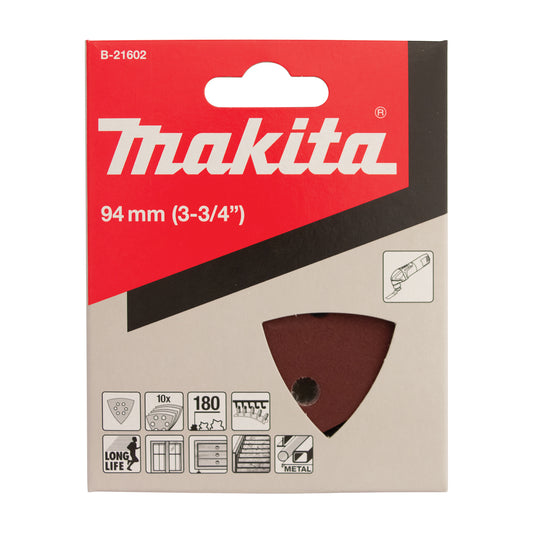 Multi Tool 180# Sand Paper Red Long Life 10pk
